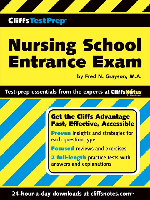 Title details for CliffsTestPrep Nursing School Entrance Exam by Fred N Grayson - Available